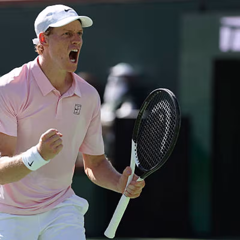 Jannik Sinner, a blend of Djokovic and Agassi. Photo: gettyimages