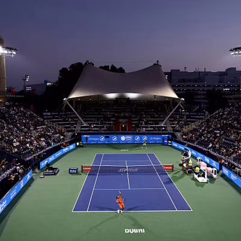 Tennis players trapped in Dubai. Photo: gettyimages