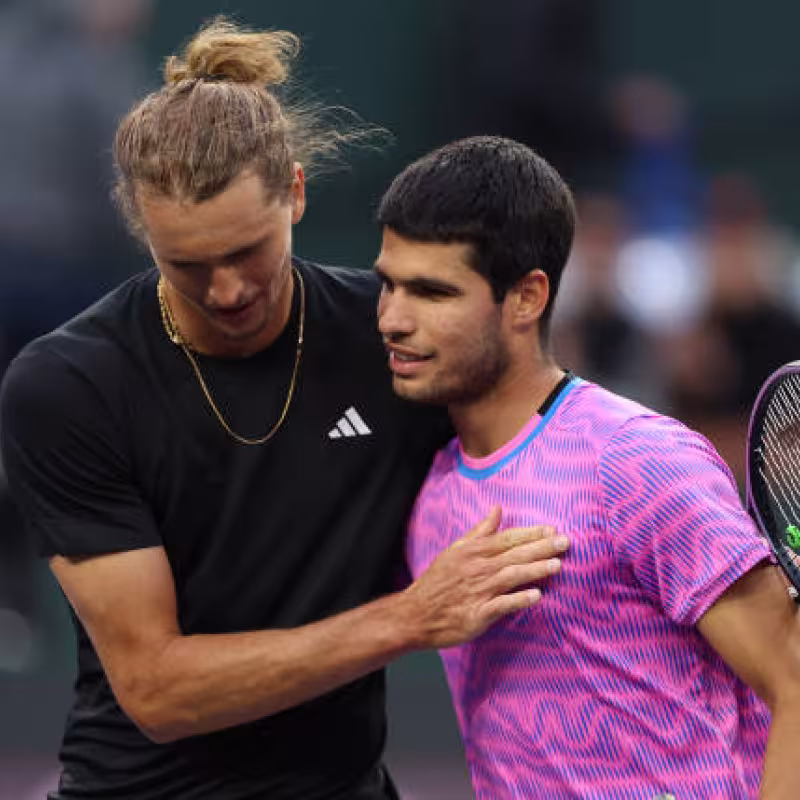 Zverev and Alcaraz take their rivalry to golf in Indian Wells: "We are very competitive". Source: Getty