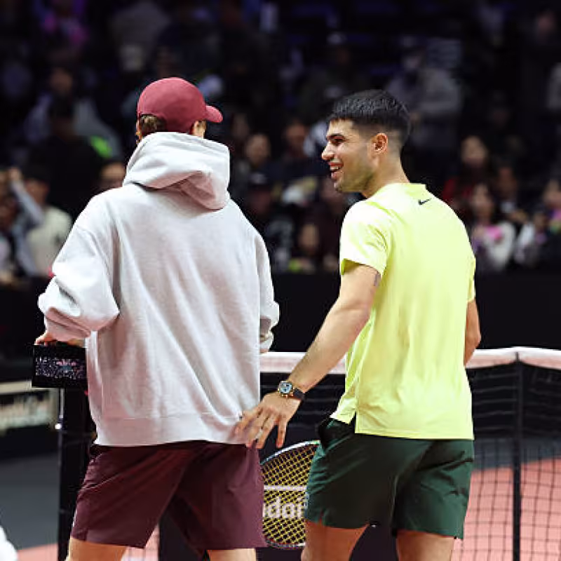 Alcaraz surprised by Sinner's presence in Monte Carlo after winning in Indian Wells and Miami. Photo: Gettyimages