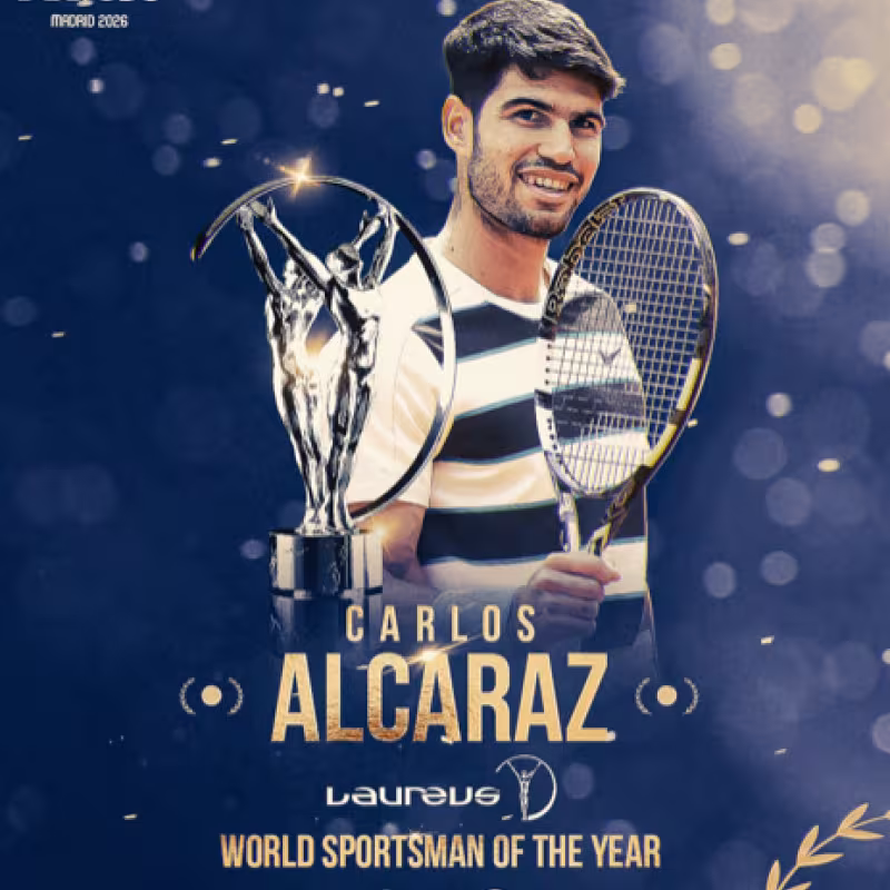 Carlos Alcaraz wins Laureus for best athlete of the year. Source: Laureus