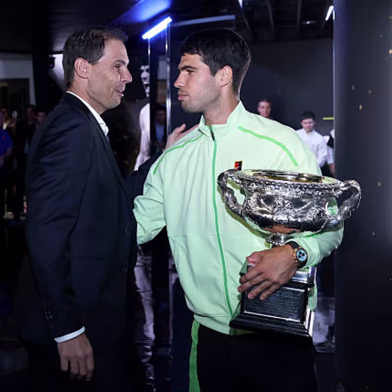 Nadal's beautiful message to Alcaraz: "These moments of difficulty highlight everything you are doing". Photo: Getty Images