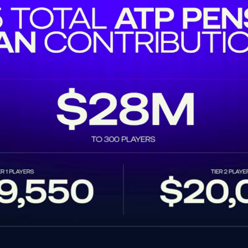 The ATP extends its pensions so that many more players can benefit. Source: ATP