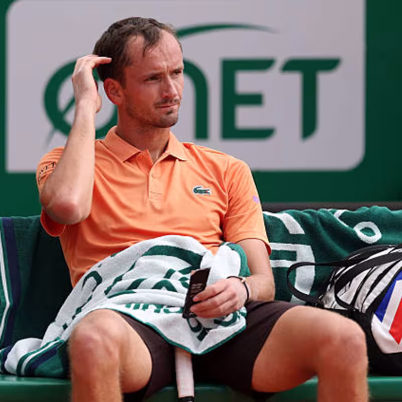 Daniil Medvedev, humiliation in Monte Carlo. Photo: gettyimages