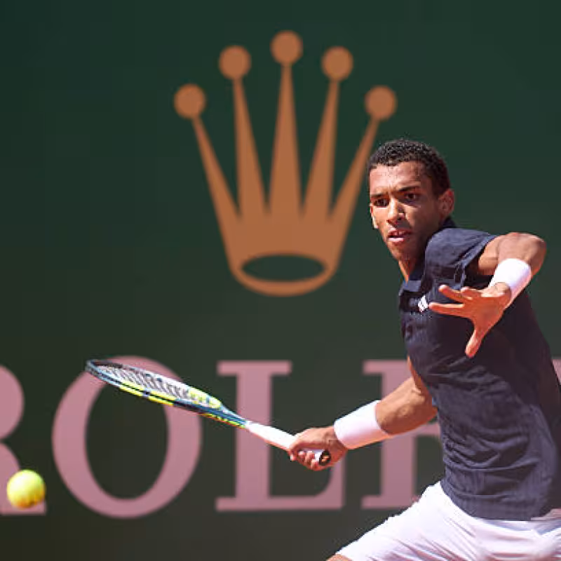 Félix Auger-Aliassime in Monte Carlo. Photo: gettyimages