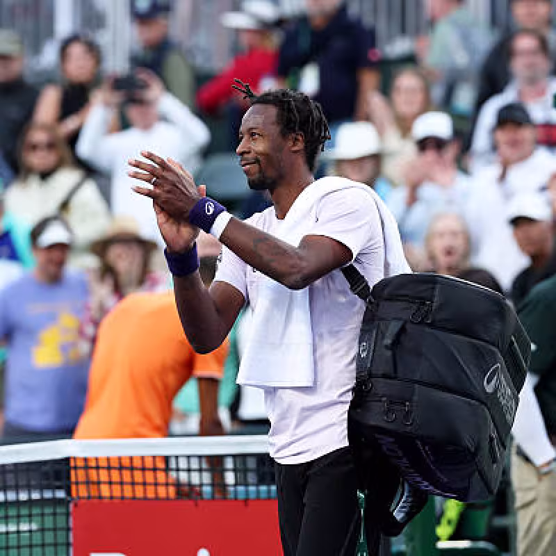 Gael Monfils talks about Kouamé. Photo: gettyimages