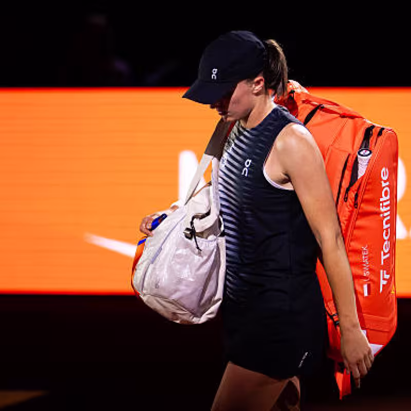 Iga Swiatek, disappointment in Stuttgart. Photo: gettyimages