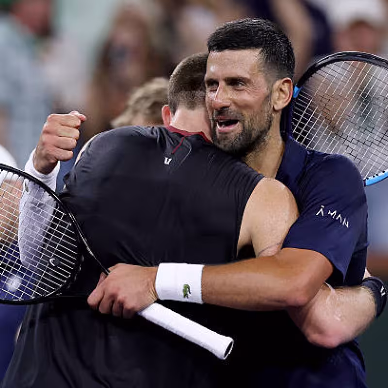 Novak Djokovic, fun and motivated. Photo: gettyimages