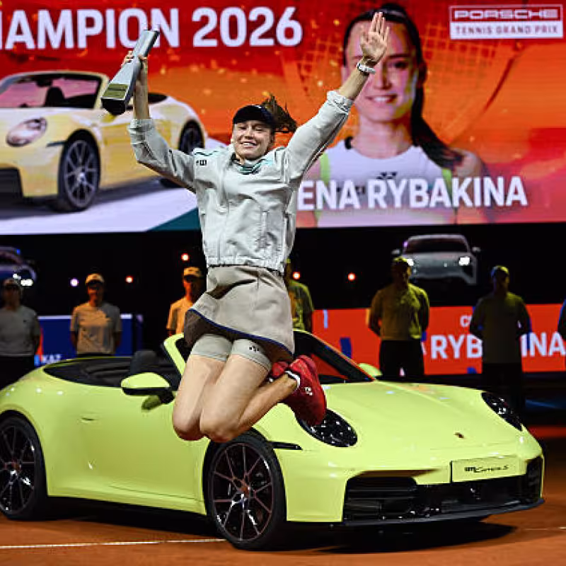 Elena Rybakina, car in Stuttgart. Photo: gettyimages