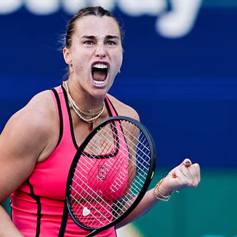 Sabalenka: "On the court I need that aggression; off-court I am completely different." Source: Getty