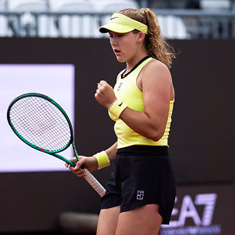 Andreeva and a milestone that had not been seen in Rome for 25 years. Photo: Gettyimages