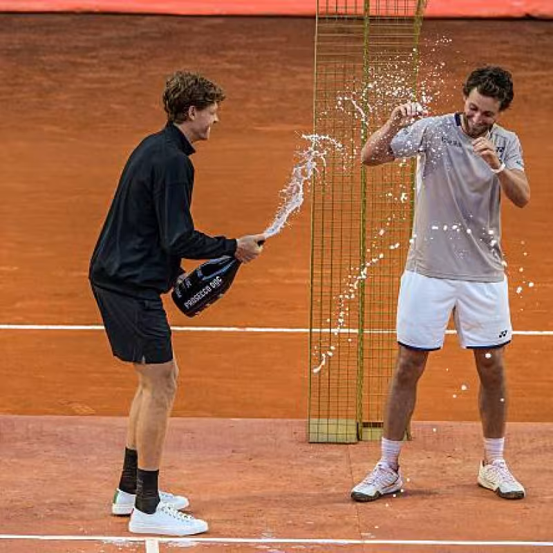 The Rome final between Sinner and Ruud had an average audience of 4.5 million viewers in Italy. Photo: Getty Images