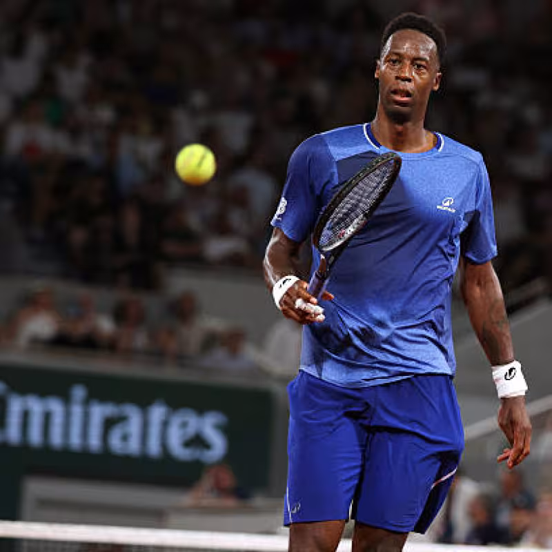 Monfils says goodbye to Roland Garros with a unique fact. Photo: Gettyimages