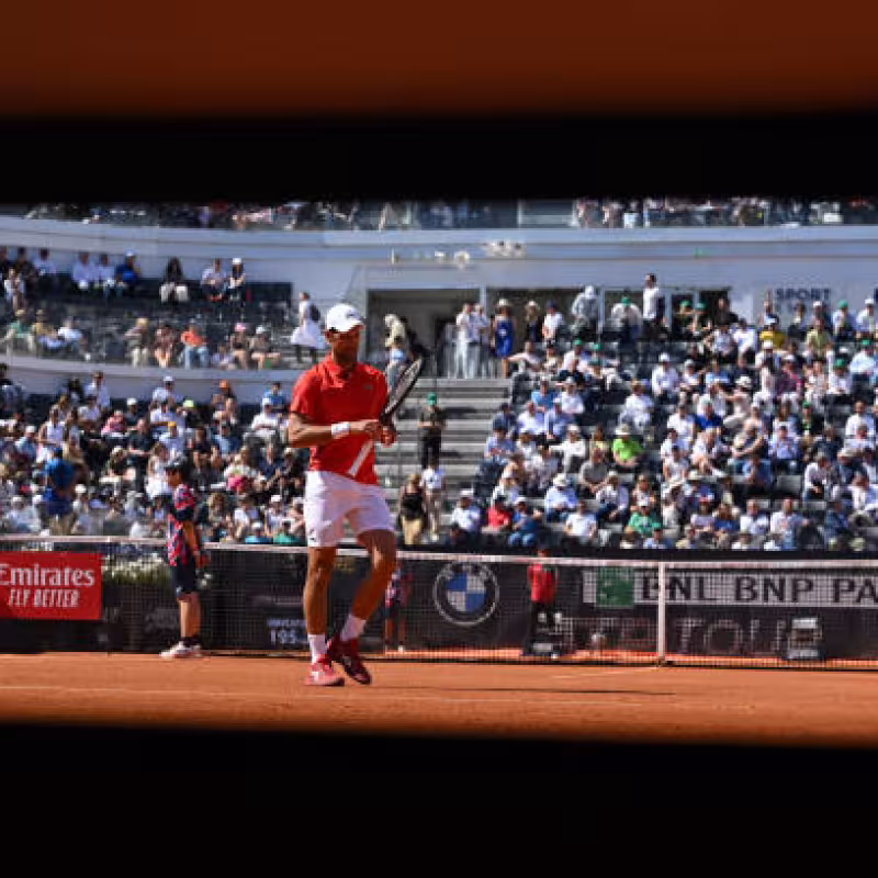 Djokovic reappears two months later and is already training in Rome. Photo: Getty Images