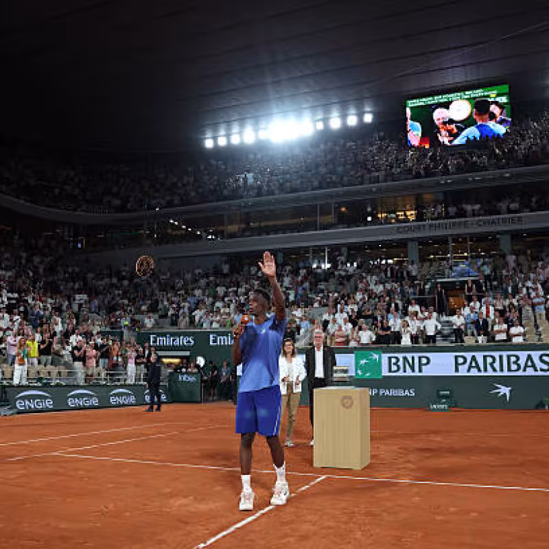 This was Monfils' emotional farewell from Roland Garros: messages from the Big-3, Alcaraz, Sinner... Photo: Gettyimages