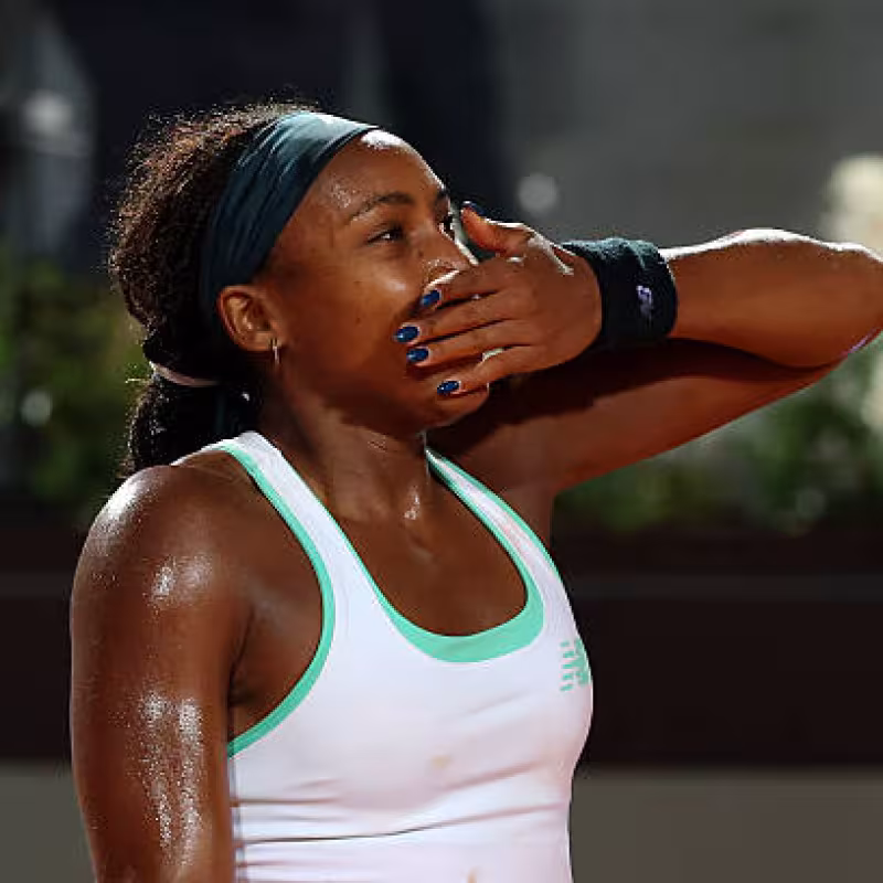 Gauff mounts comeback against Andreava in a crazy match. Photo: Getty Images