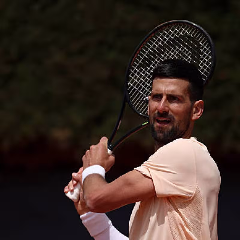 Schedule and where to watch Novak Djokovic's debut at ATP Rome 2026 against Dino Prizmic. Photo: Gettyimages