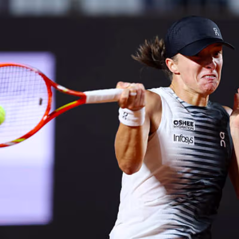 Swiatek's corrective measure to Osaka in Rome. Source: Getty