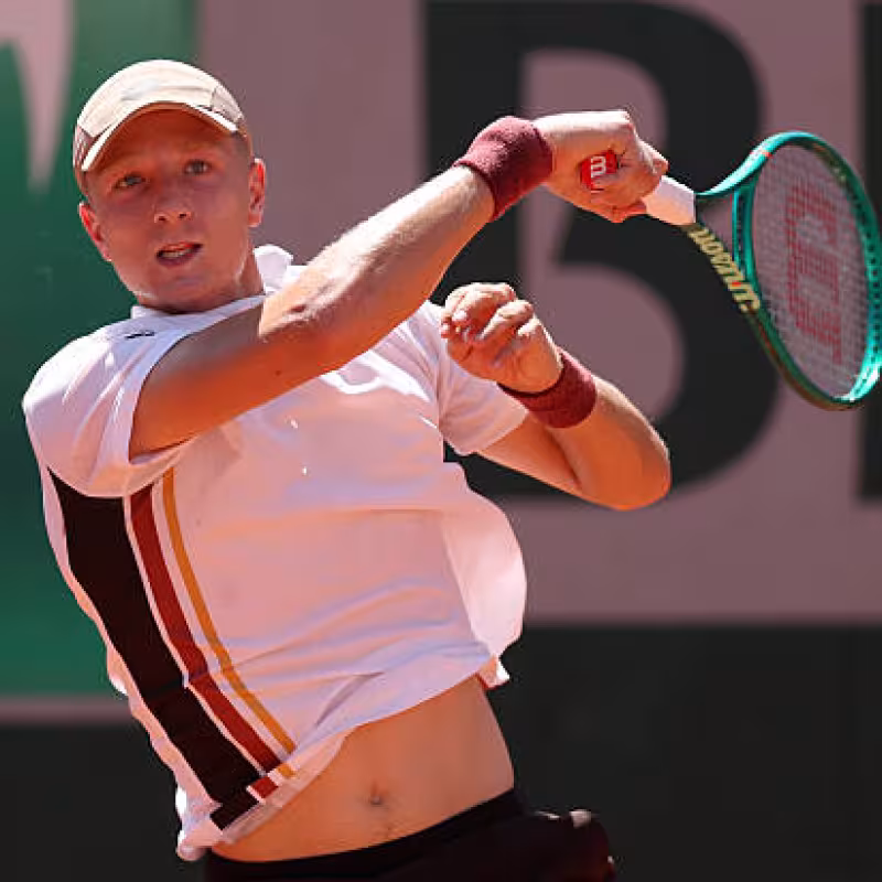Landaluce, after making his debut in a five-set match: "It has been my first really tough match". Photo: Getty Images