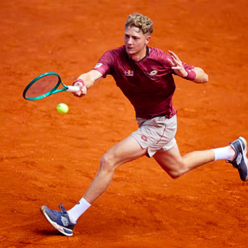 Landaluce takes advantage of his second chance in Rome by knocking out a Grand Slam champion. Source: Getty