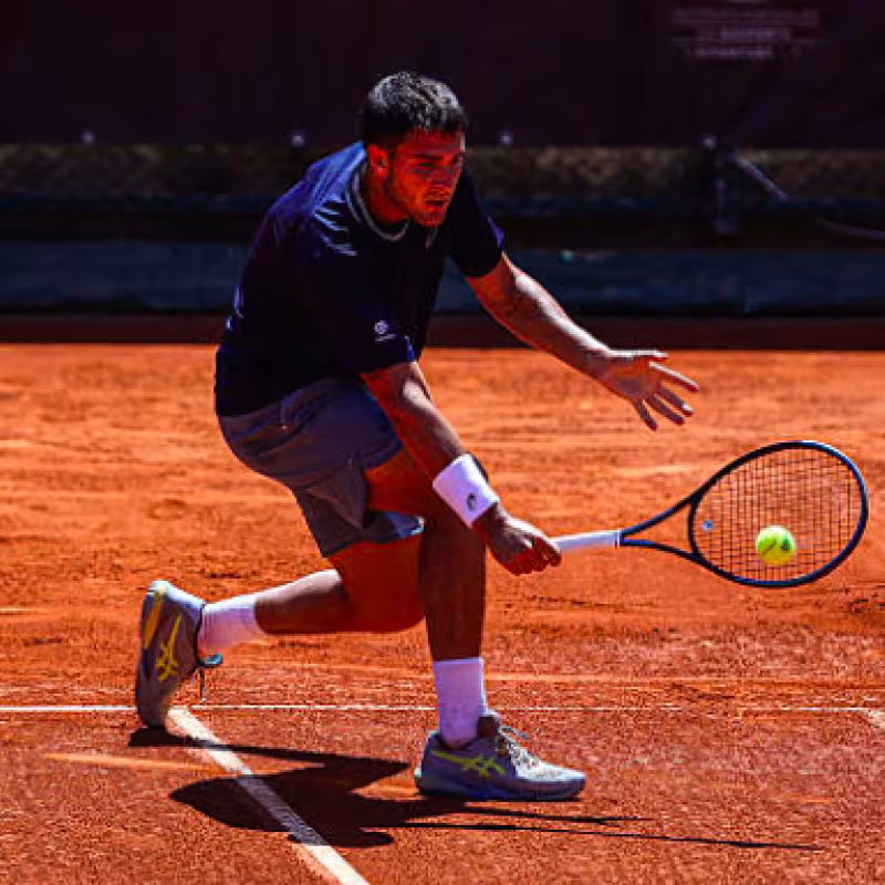 Pablo Llamas manages to escape Moutet's trap. Source: Getty