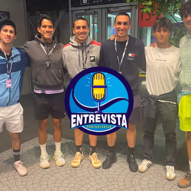 This is the life of a hitting partner at the Mutua Madrid Open. Source: Punto de Break