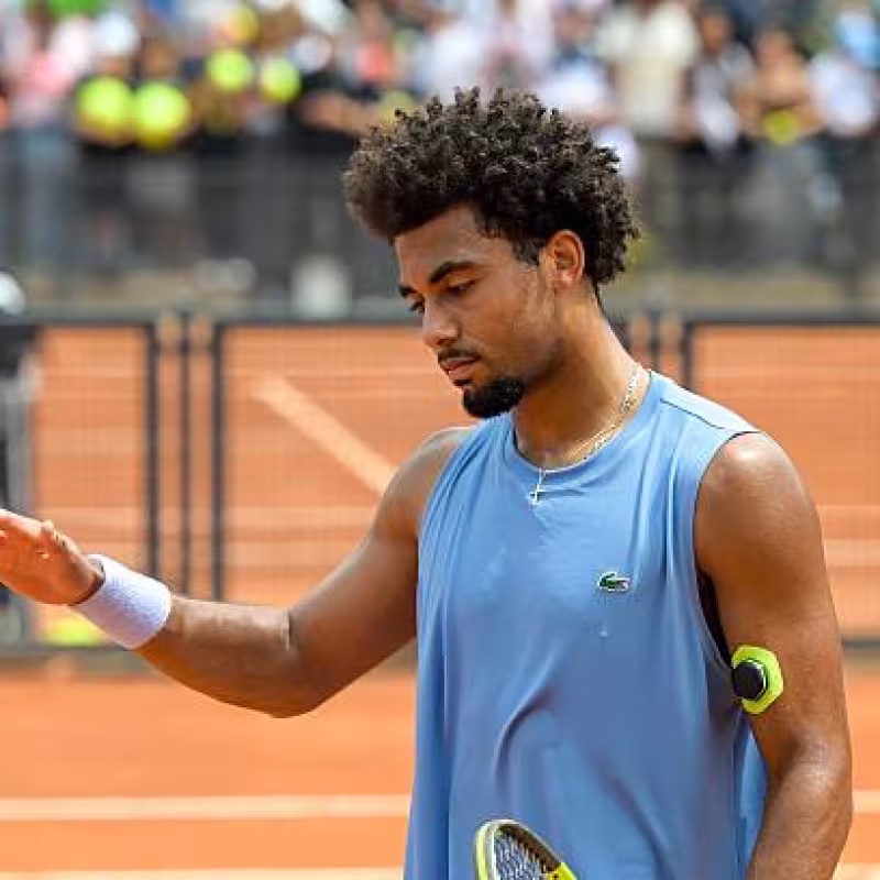 Arthur Fils, retired in Rome. Photo: gettyimages