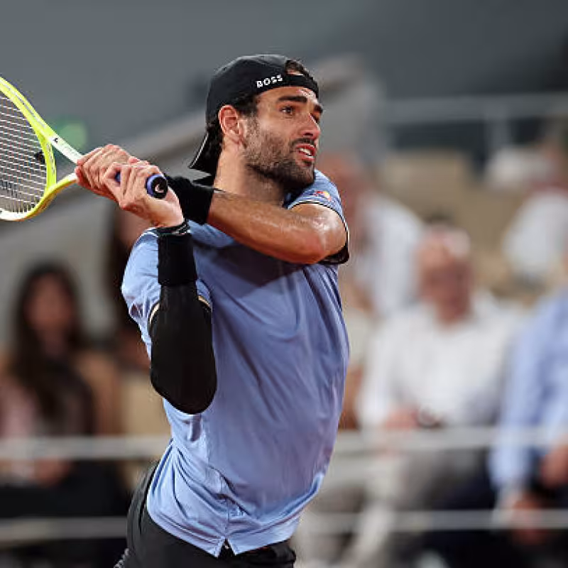 Matteo Berrettini, at Roland Garros 2026. Photo: gettyimages