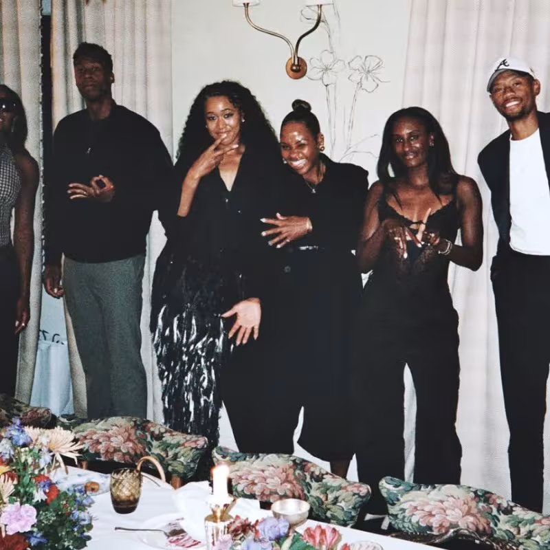 This was the dinner of black tennis players at Roland Garros 2026. Source: Naomi Osaka IG