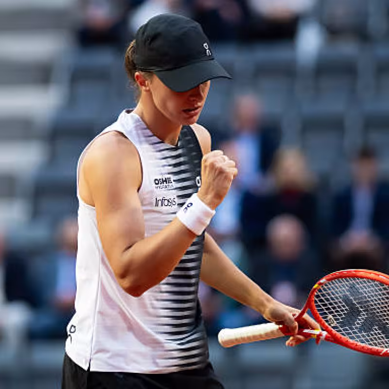 Iga Swiatek will play with Osaka in Rome. Photo: gettyimages
