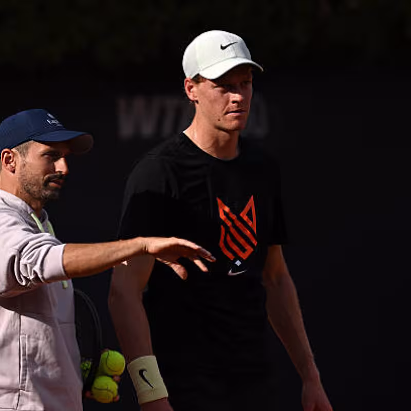 Simone Vagnozzi talks about Sinner's schedule. Photo: gettyimages