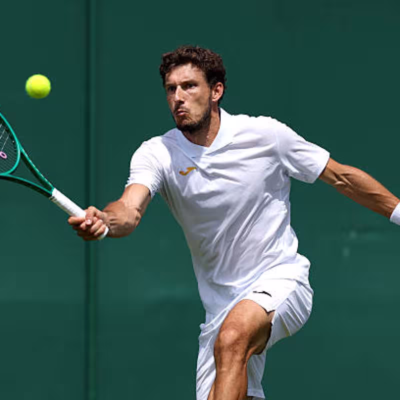 Carreño consigue su primera victoria en Wimbledon tras la retirada de Shapovalov y se vuelve a citar con Jódar. Foto: Gettyimages