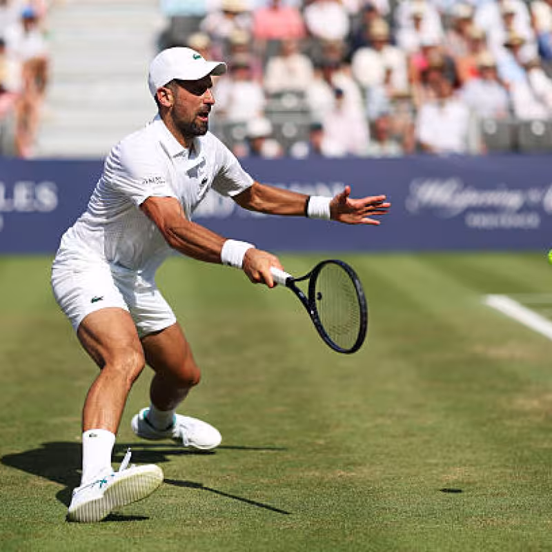Djokovic warms up engines for Wimbledon with victory against Tommy Paul. Source: Getty Images.