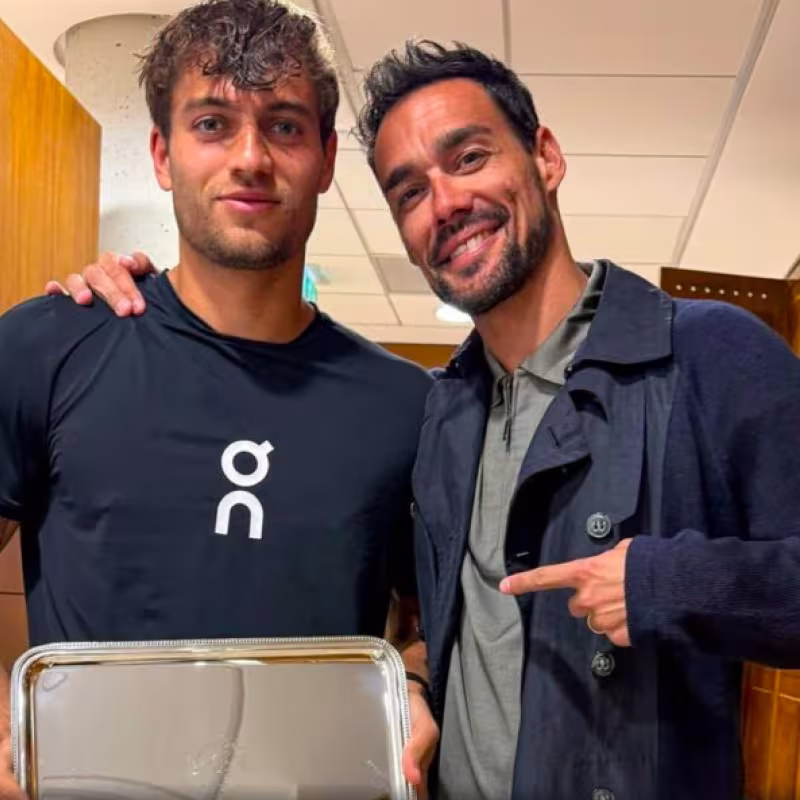 Fognini sets a higher ceiling for Cobolli: "I see him between the fourth and tenth in the world". Source: Getty
