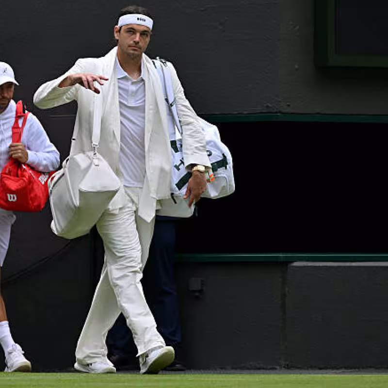 Fritz explica el origen de su sorprendente outfit en su debut en Wimbledon: "No estaba 100 % seguro de cómo me sentía". Foto: Gettyimages