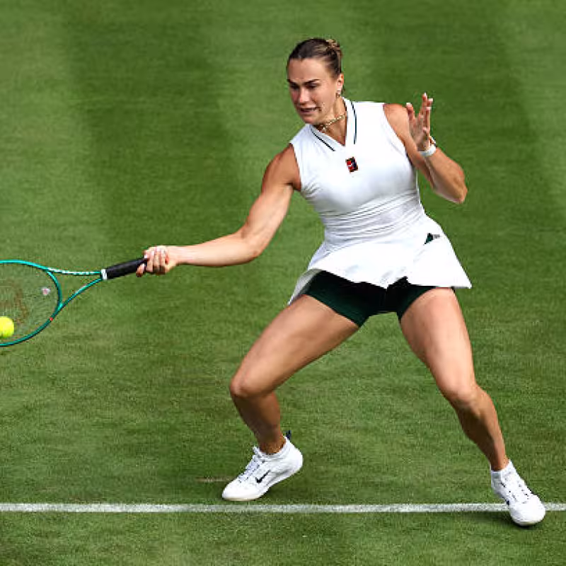 Sabalenka makes a great debut at Wimbledon. Source: Getty Images.