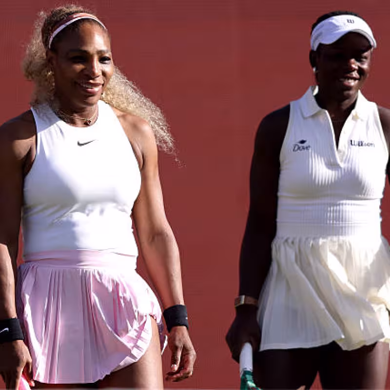 Serena Williams makes a big return at Queen's alongside Mboko. Source: Getty Images.