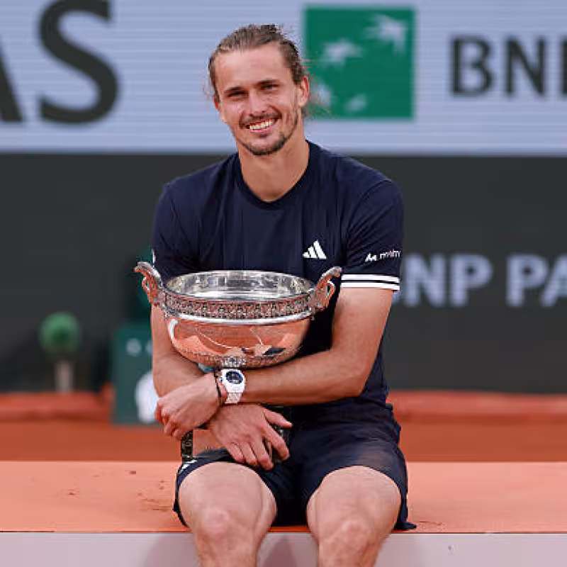 Zverev reveals the pressure he felt at Roland Garros after Sinner and Djokovic's defeats. Source: Getty Images.