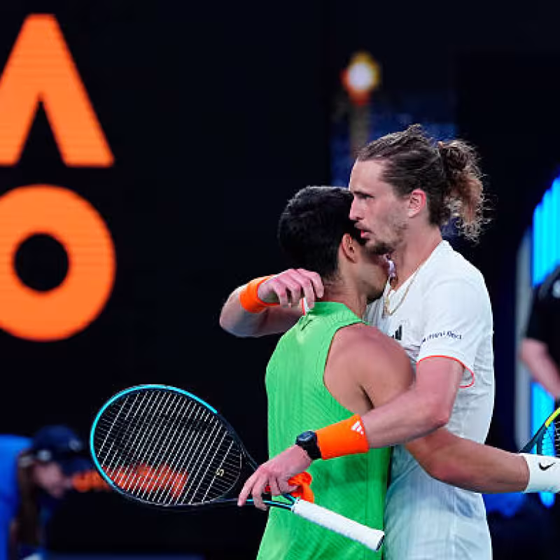 Zverev's moment and Alcaraz's absence jeopardize world number two. Photo: Getty Images