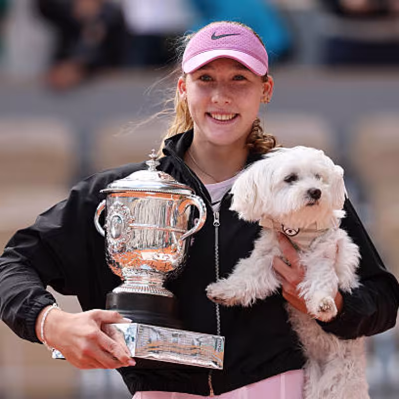 Mirra Andreeva, after winning Roland Garros: "It's as if everyone had forgotten it". Source: Getty
