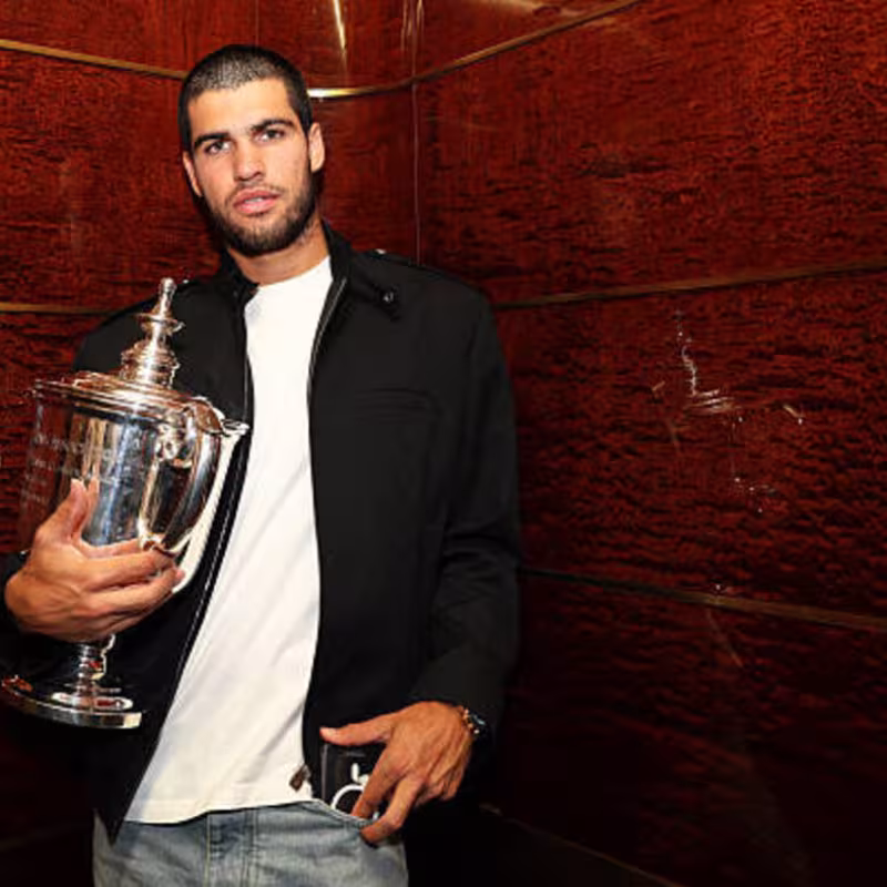 Carlos Alcaraz, US Open goal. Photo: gettyimages