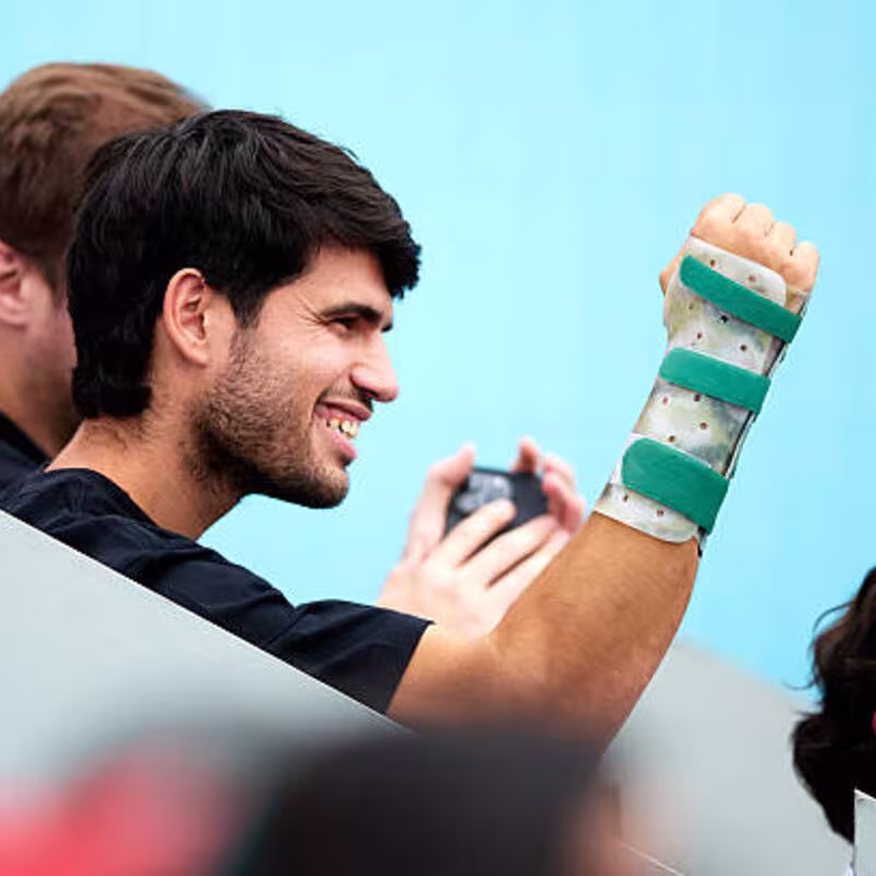 Carlos Alcaraz, next steps in recovery. Photo: gettyimages