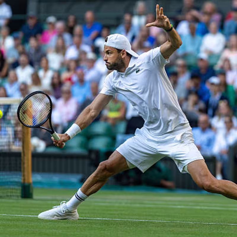 Grigor Dimitrov, Wimbledon Qualifying Rounds. Photo: gettyimages