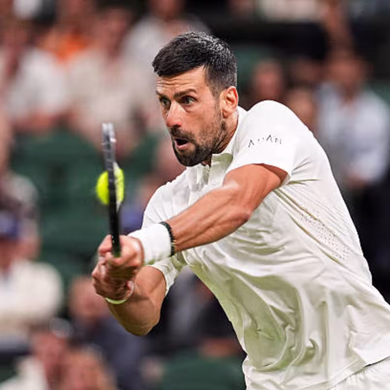 Novak Djokovic, horario dónde ver en Wimbledon 2026. Foto: gettyimages