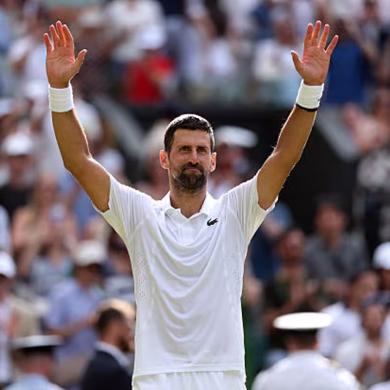 一位严肃的 Djokovic 从 Safiullin 的陷阱中幸存，已进入温网四分之一决赛。照片：Gettyimages