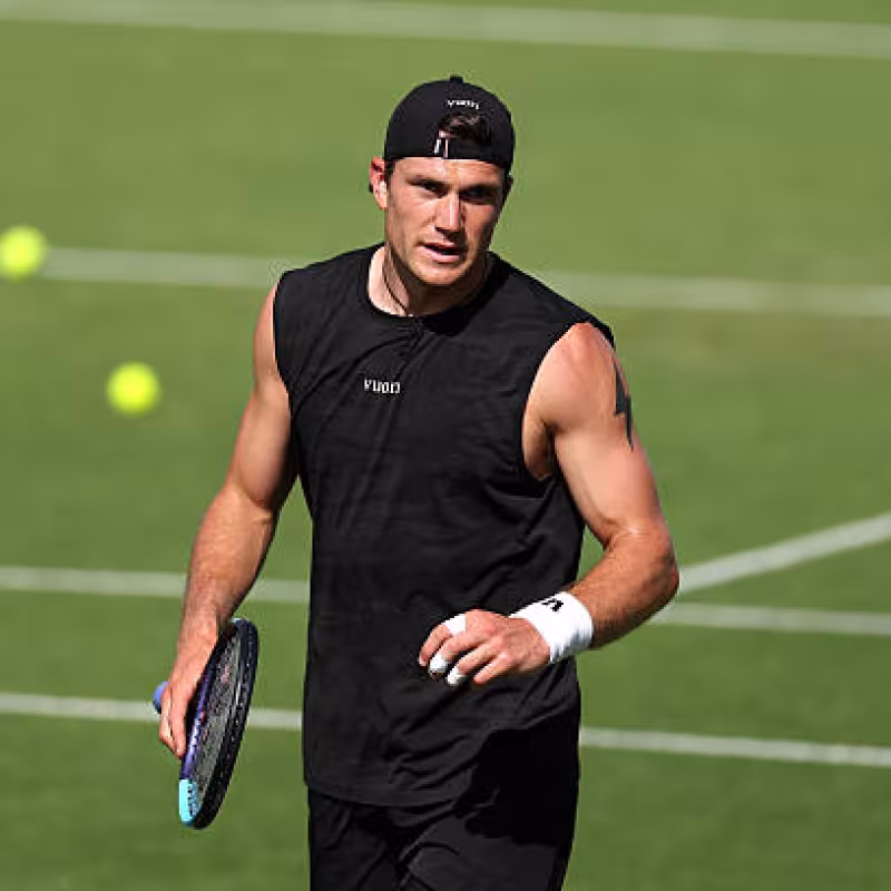 Nuevo mazazo para Draper: se baja del ATP Washington a un día de su debut. Fuente: Getty Images.