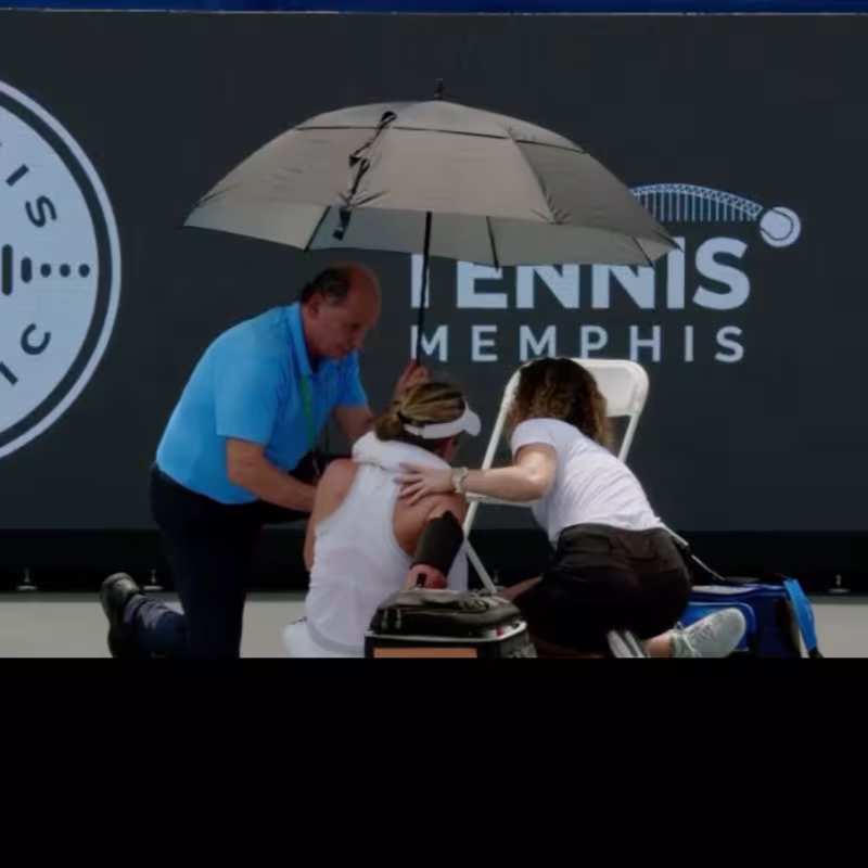 Ekaterina Alexandrova, heat stroke in Memphis. Photo: gettyimages