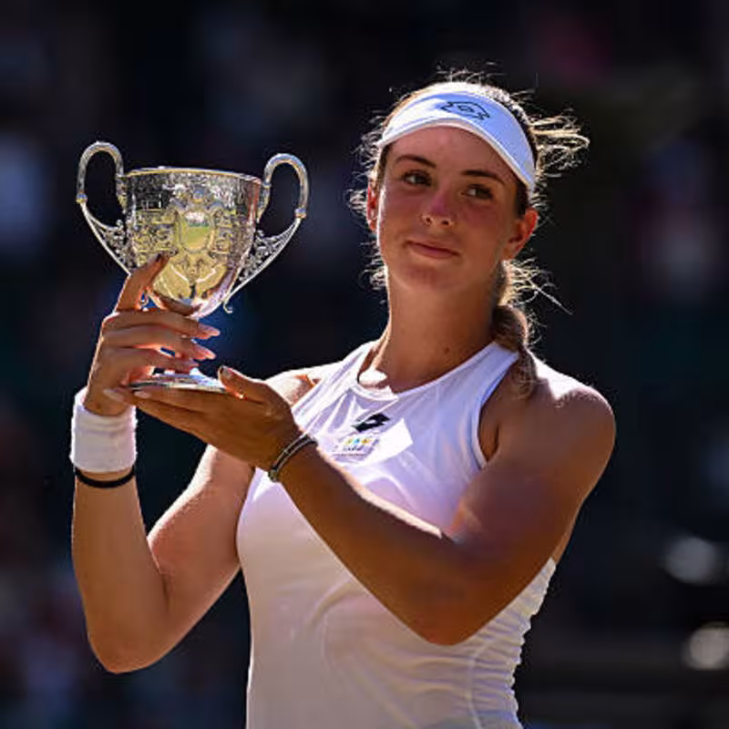 Anna Pushkareva, campeona junior de Wimbledon 2026. Foto: gettyimages
