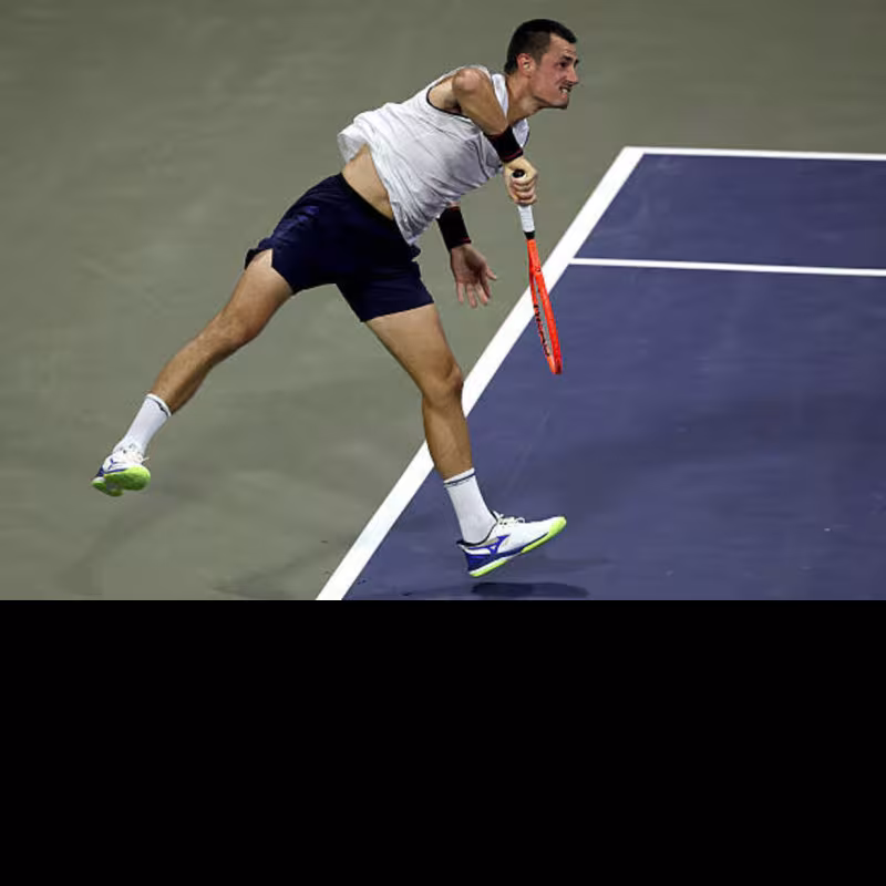 Bernard Tomic wins in Los Cabos against Khachanov. Photo: gettyimages