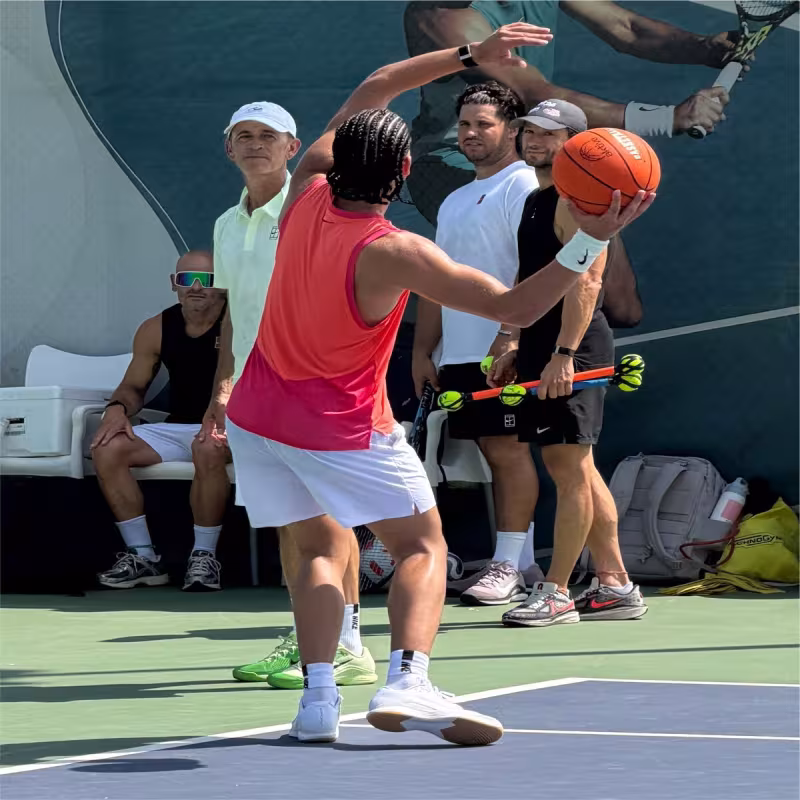 Carlos Alcaraz, entrenamiento. Foto: gettyimages